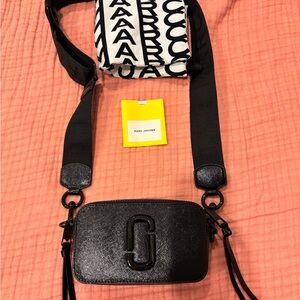 Marc Jacobs Black and White Crossbody Bag